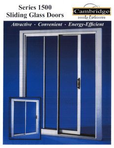 Cambridge Model 1500 Patio Door