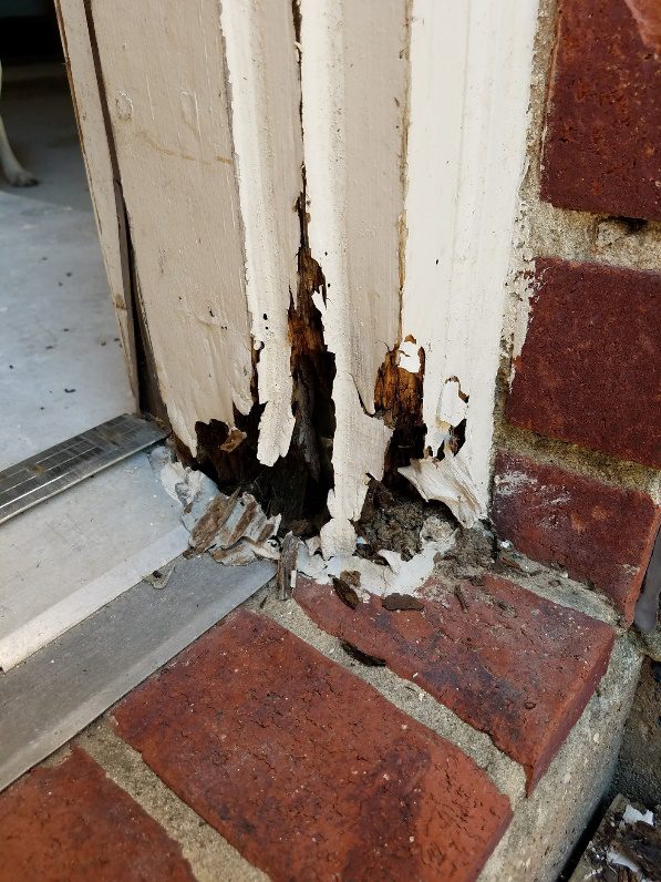 Builders Grade Door Unit with Rotten Wood