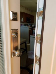 New Door, Blinds In Glass, Security Plates, Qlon Weather Stripping