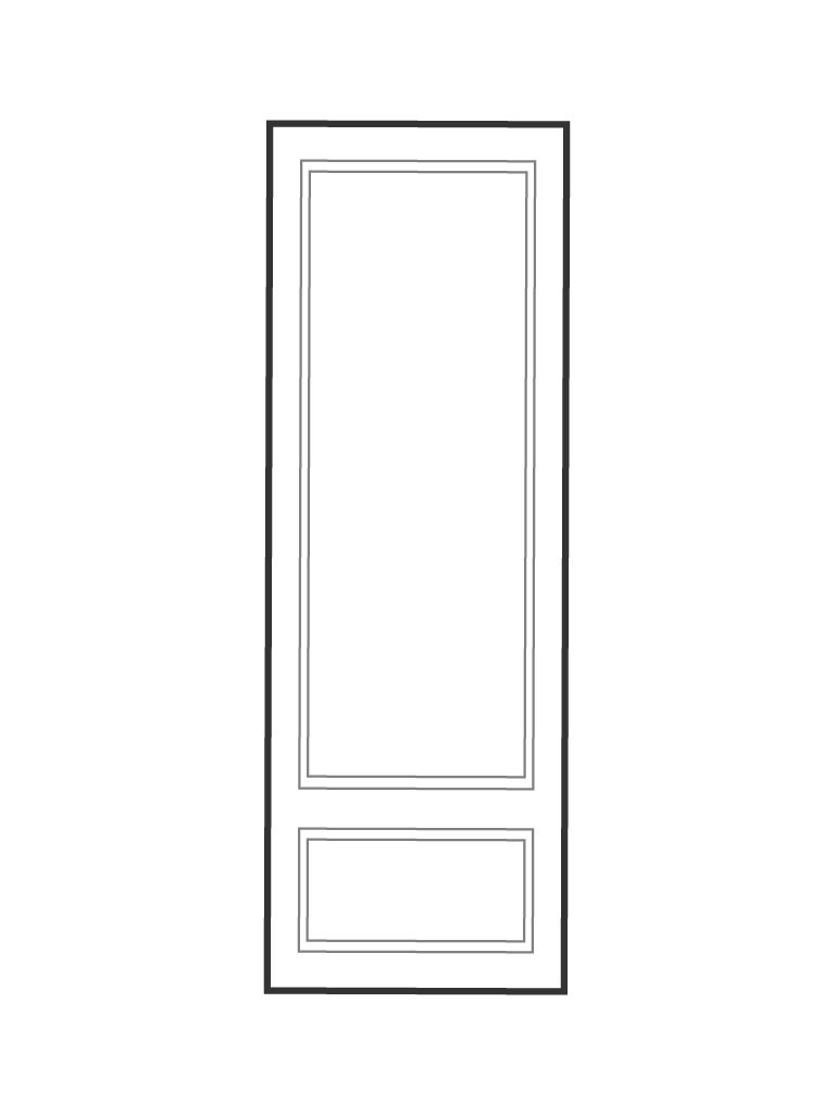 Single 8' door Entry way