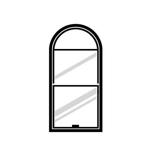Half Circle Single Hung
