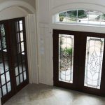 Double front wood entry doors
