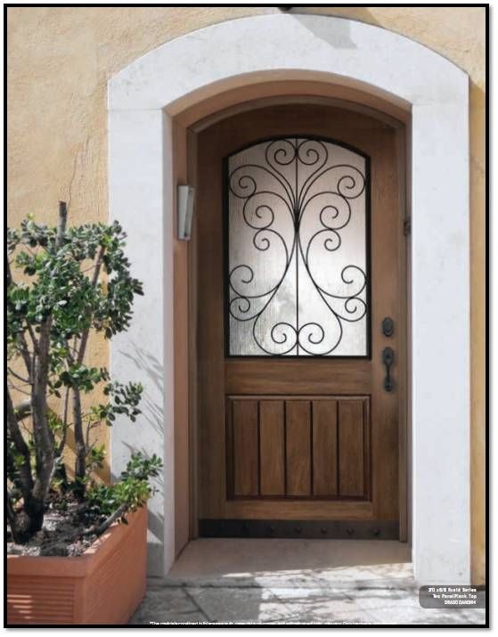 3’-6” Wide Textured Fiberglass Entry Door