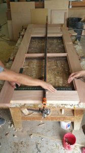 high-density custom solid hard wood doors 