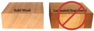 Solid wood vs Laminated or Engineered Wood