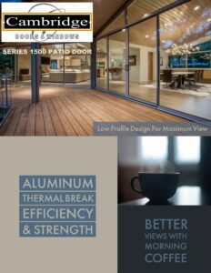 76121 Series 1500 Patio Door Brochure